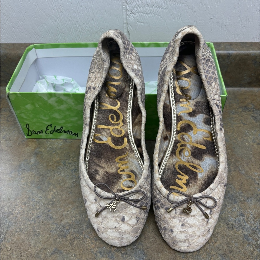 Sam Edelman ‘Felicia’ Ballet Flats, Snakeskin